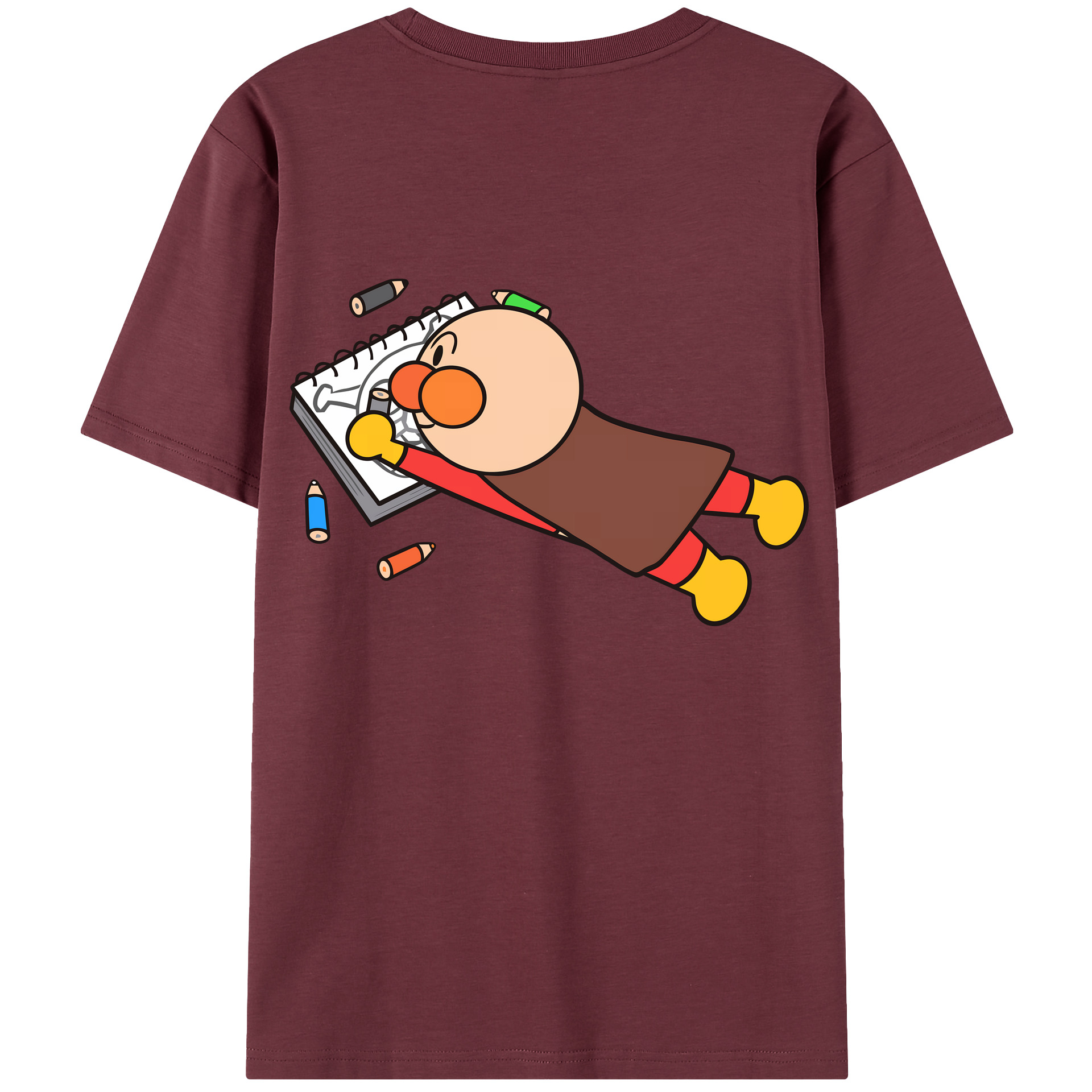 （画像用） アンパンマン Anpanman 綿100％半袖Tシャツ（背面プリント）